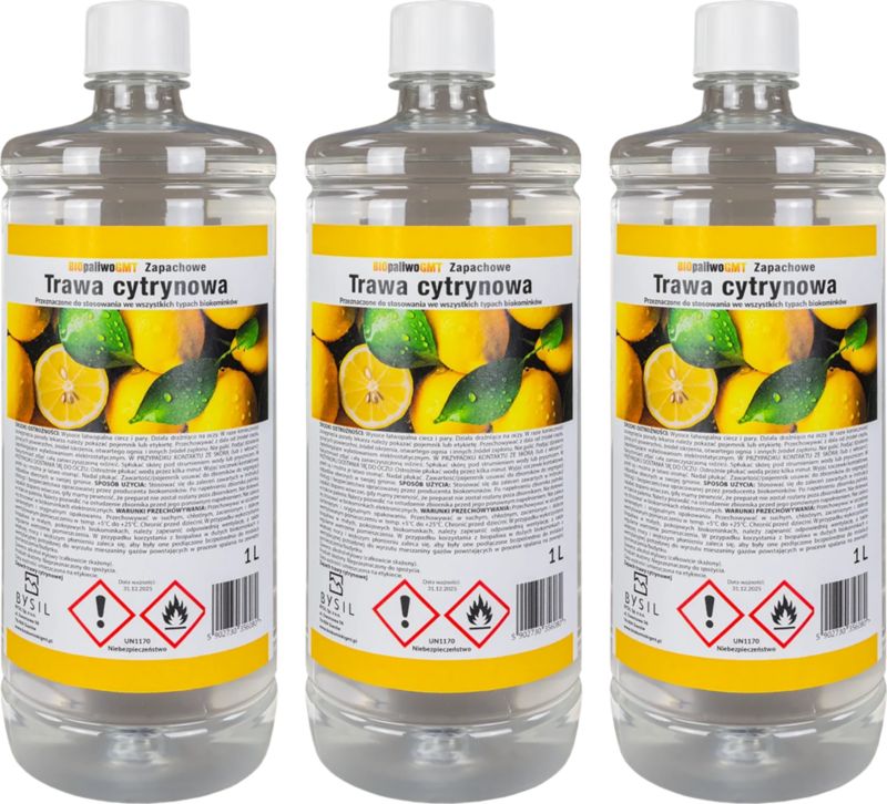 Bioethanol Citrongræs 3x1 Liter
