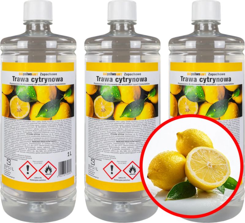 Bioethanol Citrongræs 3x1 Liter