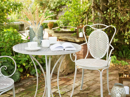 Havebord Rund Ø71 cm Grå Metal