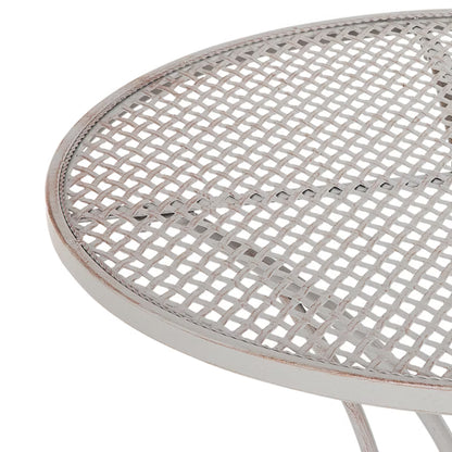 Havebord Rund Ø71 cm Grå Metal