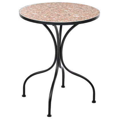 Bistrobord Adrano Ø60 cm Sort Terrazzoeffekt