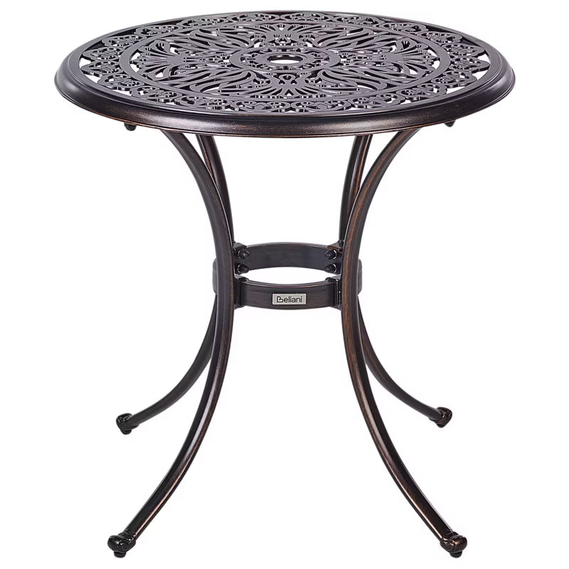 Bistrobord Andalo Ø68 cm Brun Aluminium