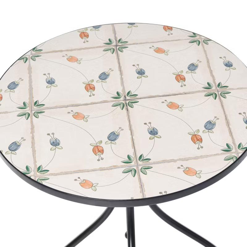 Bistrobord Carona Rund 60 cm Sort Metal