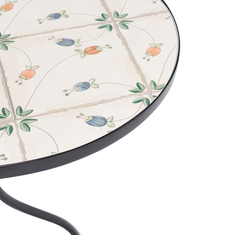 Bistrobord Carona Rund 60 cm Sort Metal