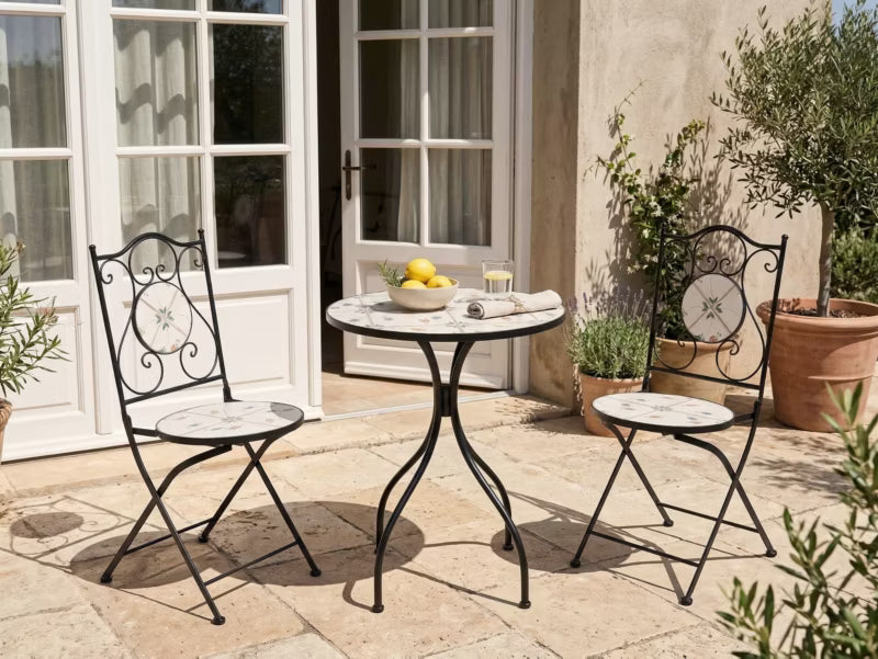 Bistrobord Carona Rund 60 cm Sort Metal