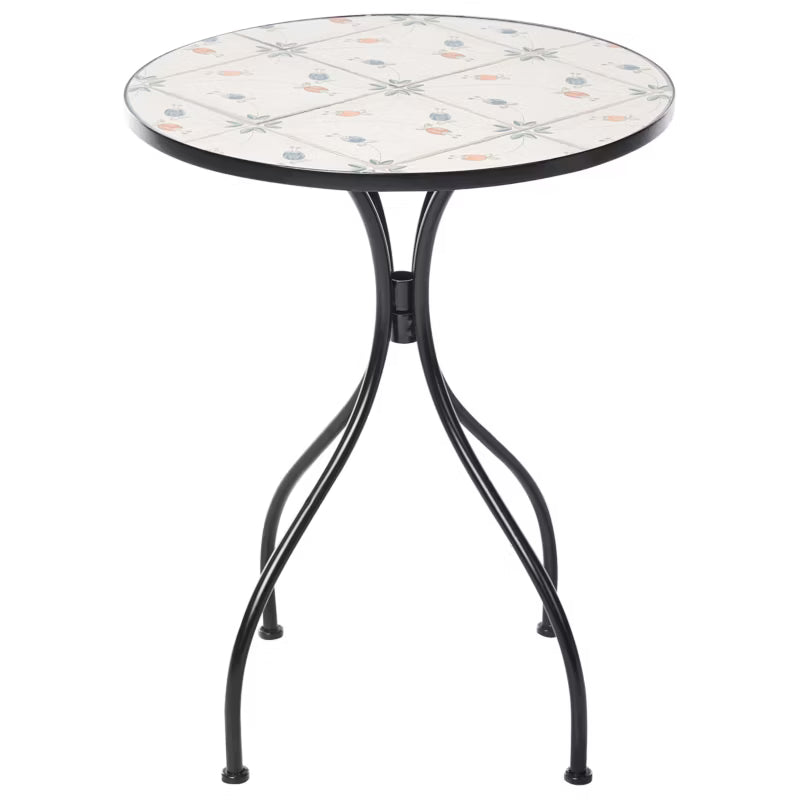 Bistrobord Carona Rund 60 cm Sort Metal