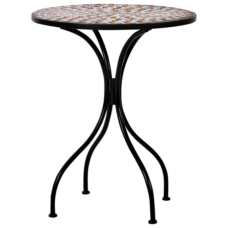 Bistrobord Carpino 60 cm Sort Mosaik