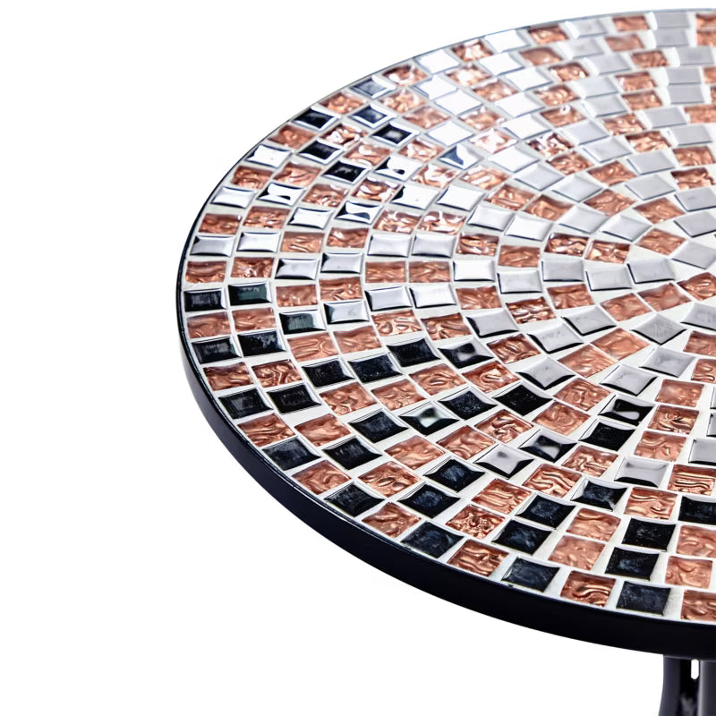 Bistrobord Carpino 60 cm Sort Mosaik