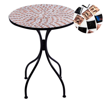Bistrobord Carpino 60 cm Sort Mosaik