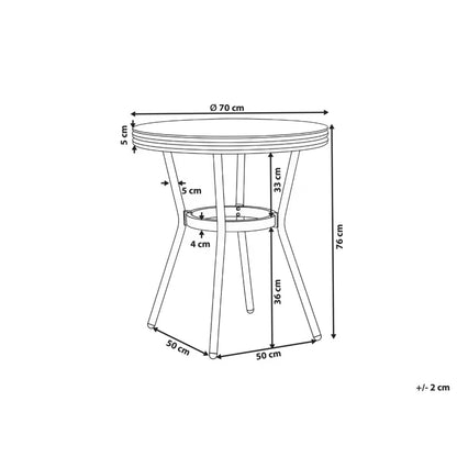 Bistrobord Rifreddo Ø70 cm Grå