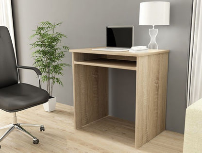 Akord Star skrivebord i Sonoma eg 68 cm, mat eg farve, 1 hylde, 68x51x74 cm, 1 stk.