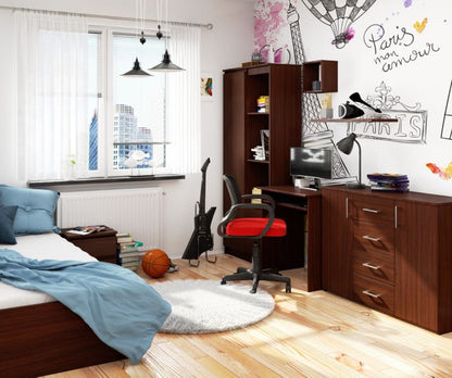 Akord Star skrivebord Wenge 68 cm mat farve med 1 hylde 68x51x74 cm 1 stk.