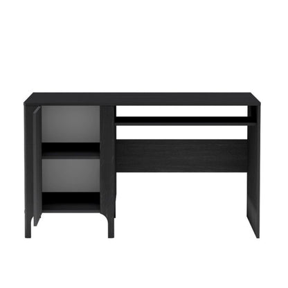 Bettso Lumi enkelt-dørs skrivebord i elegant sort til soveværelset, 1 stk.