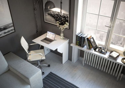 Sammenklappeligt bingo skrivebord i hvid