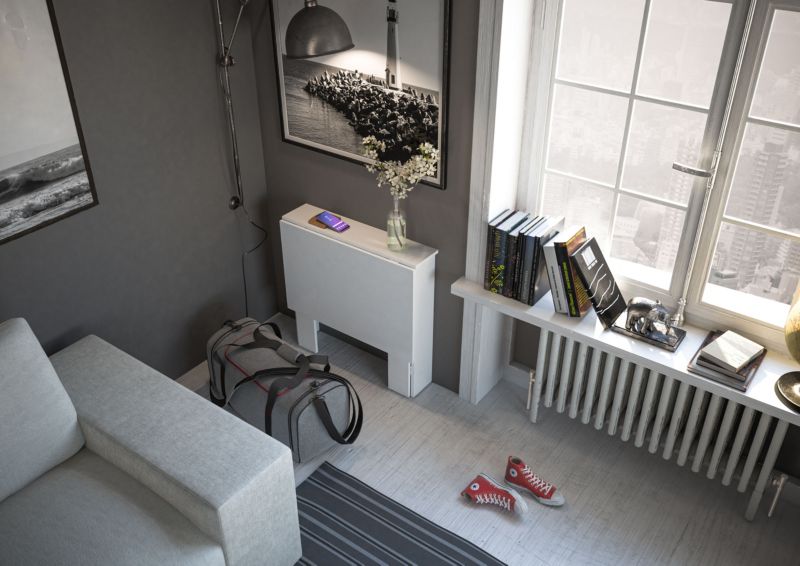 Sammenklappeligt bingo skrivebord i hvid