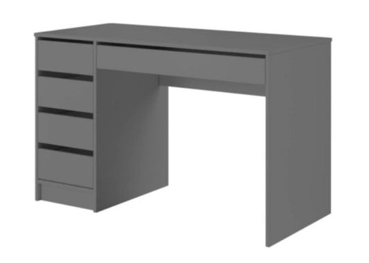Bettso Max skrivebord med skuffer, universelt, moderne, grafit, 1 stk.