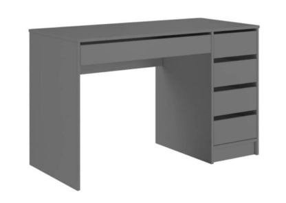 Bettso Max skrivebord med skuffer, universelt, moderne, grafit, 1 stk.
