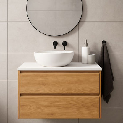 Badeværelsesbordplade Hvid 45,8 x 80 cm 1 stk. | 5906881509227