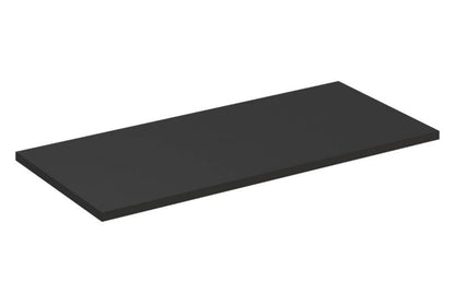 Badeværelsesbordplade 120x46 cm Mat Sort