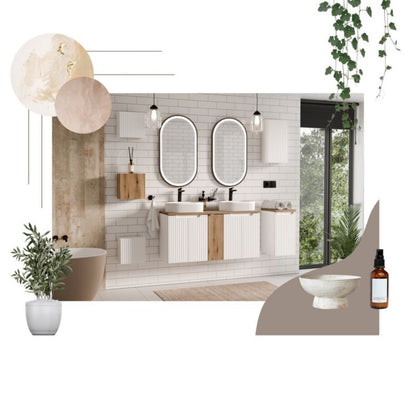 Badeværelsesbordplade Nova White 120x40x2,5 cm Hvid