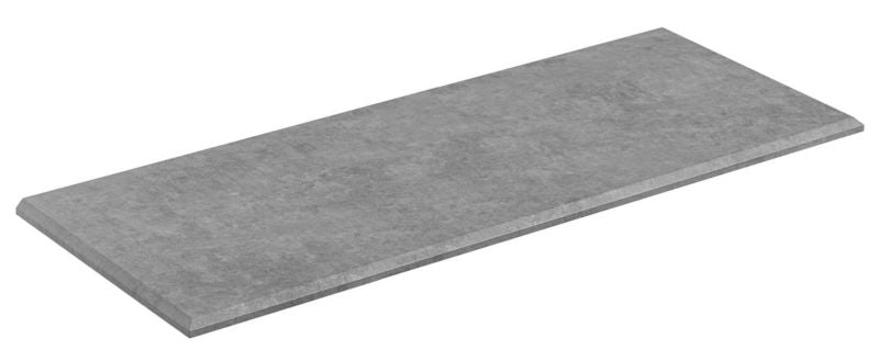 Badeværelsesbordplade Havana Lysegrå Beton 120,5x47 cm Mat 1 stk.