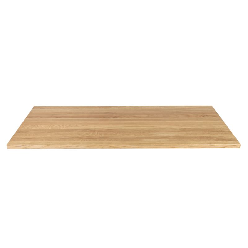 Badeværelsesbordplade i massiv eg 80 x 45,5 x 2,6 cm olieret