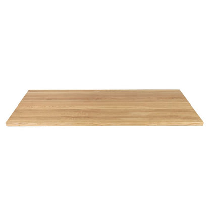 Badeværelsesbordplade i massiv eg 80 x 45,5 x 2,6 cm olieret