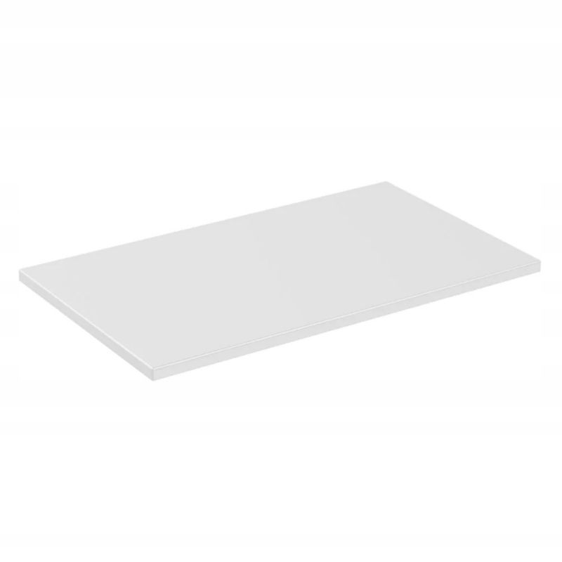 Badeværelsesbordplade 80,4 cm Hvid MDF Mat