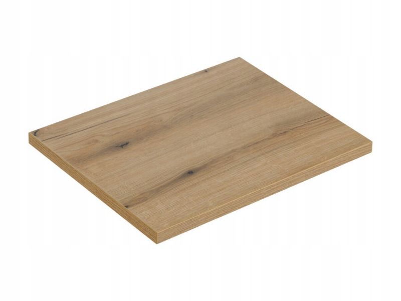 Badeværelsesbordplade Nova Oak 60,4 cm Eg Mat MDF