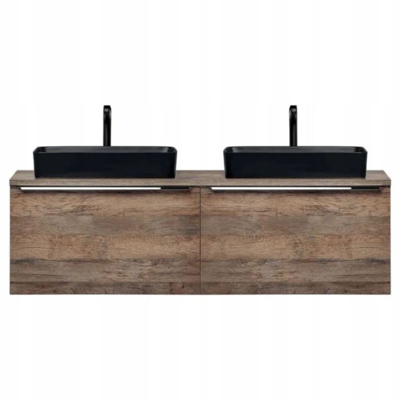 Badeværelsesbordplade Santa Fe Oak 160 cm Vintage Eg Laminat