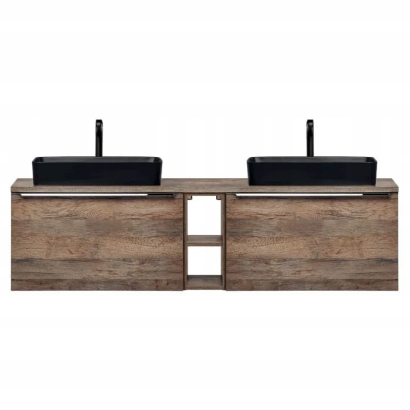 Badeværelsesbordplade Santa Fe Oak 180 cm Egetræ Vintage Laminat