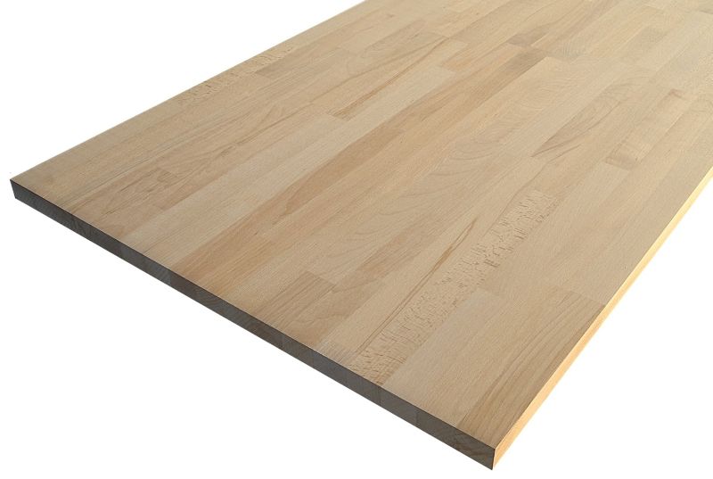 Træbordplade 3,7 x 62 x 300 cm i bøgetræ