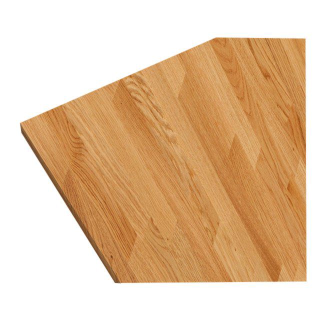 Træbordplade 3,8x62x300 cm Olieret Eg