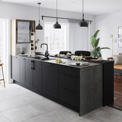 GoodHome Nepeta kompaktlaminatbord 1,2 x 62 x 300 cm keramisk mineral