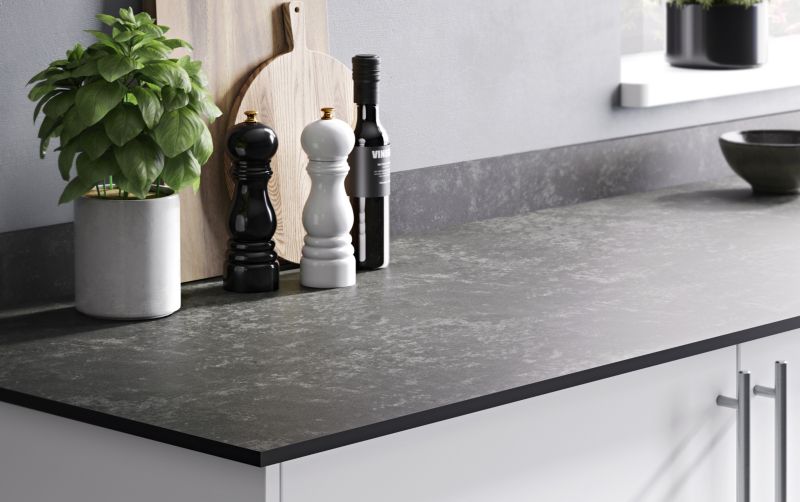 GoodHome Nepeta kompaktlaminatbord 1,2 x 62 x 300 cm keramisk mineral