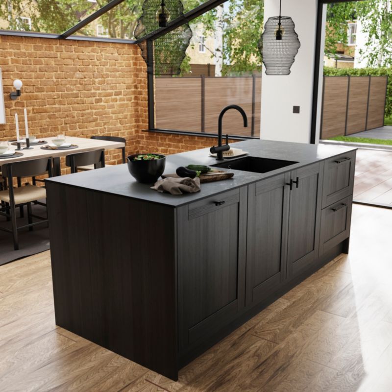 GoodHome Nepeta kompaktlaminatbord 1,2 x 62 x 300 cm keramisk mineral