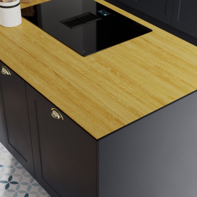 Kompositbordplade Neutral Chambord/Linear Oak 12x620x3000 mm