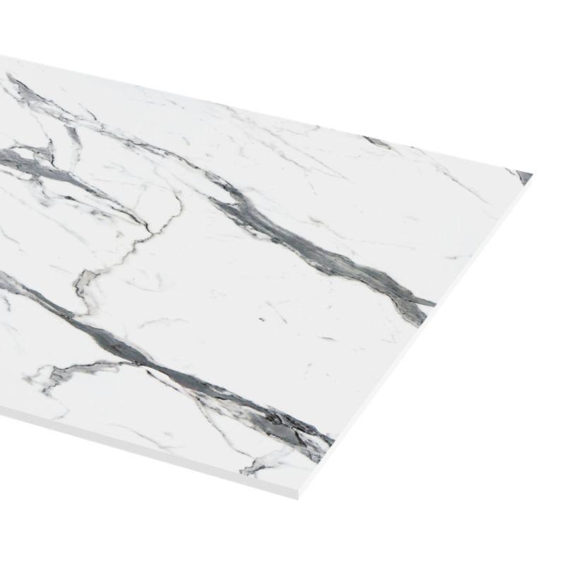 Kompositbordplade Neutral Statuario/Venice Marble 12x620x3000 mm