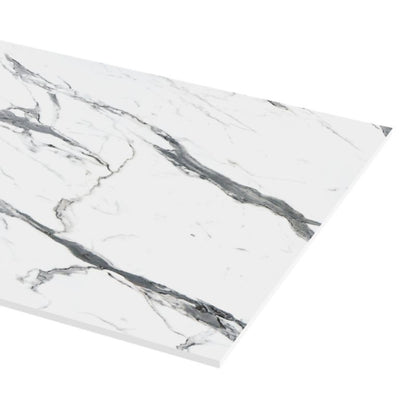 Kompositbordplade Neutral Statuario/Venice Marble 12x620x3000 mm