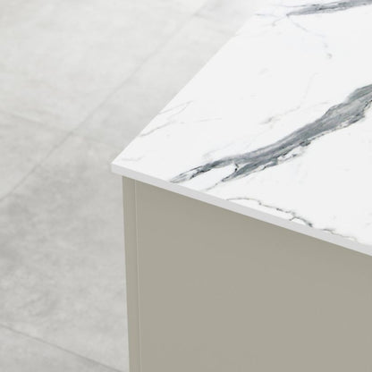 Kompositbordplade Neutral Statuario/Venice Marble 12x620x3000 mm