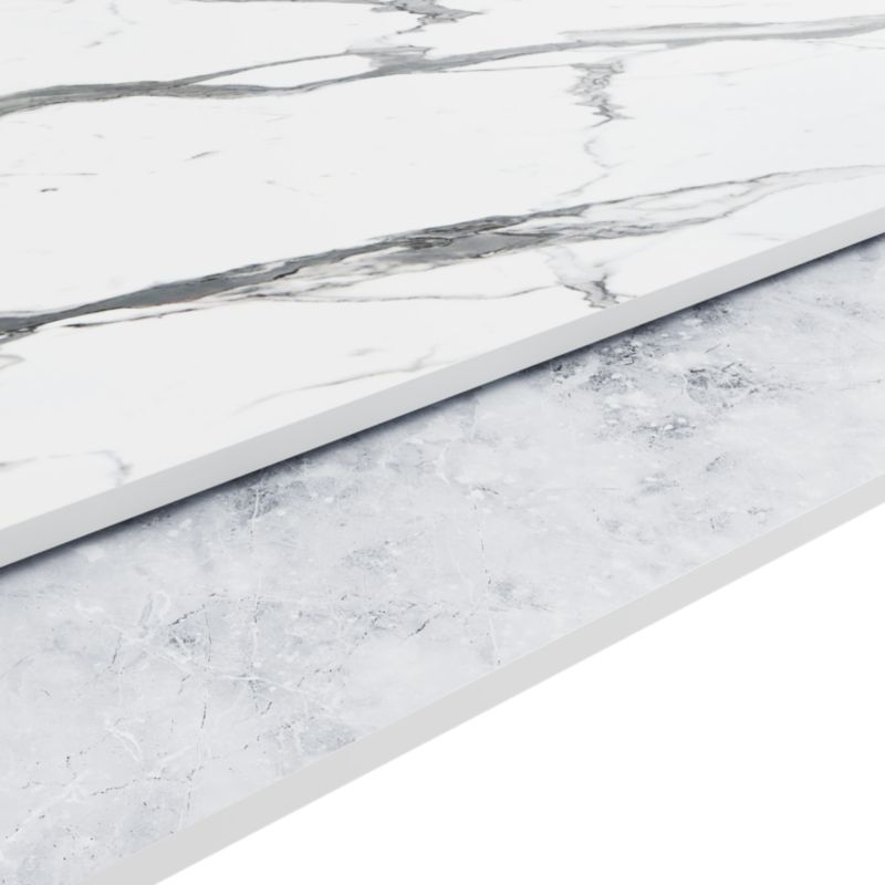 Kompositbordplade Neutral Statuario/Venice Marble 12x620x3000 mm