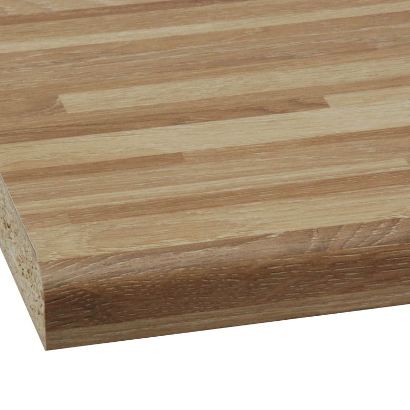 Laminatbord Biuro Styl 2,8 x 60 x 305 cm i egetræ Lora