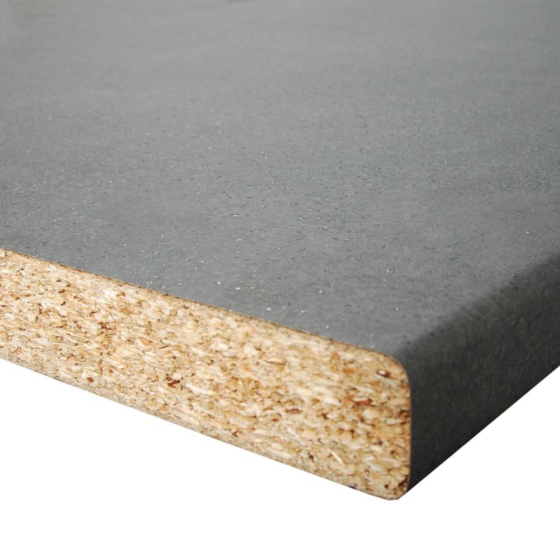 Laminatbord Biuro Styl 3,8 x 60 x 305 cm porfido grafito