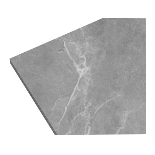 GoodHome Algiata laminatbord 2,2 x 62 x 300 cm grå marmor