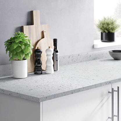 GoodHome Algiata laminatbord 2,2 x 62 x 300 cm terrazzo