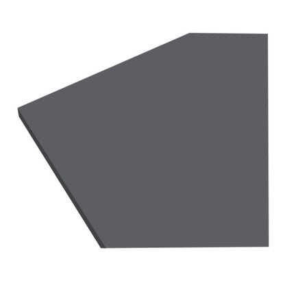 GoodHome Berberis laminatbord 3,8 x 62 x 300 cm i antracit