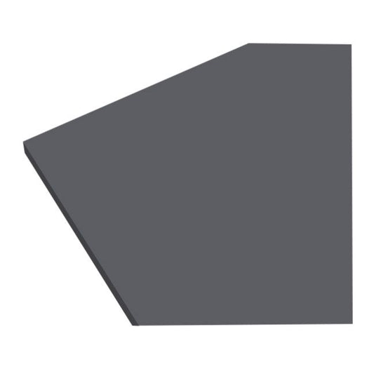GoodHome Berberis laminatbord 3,8 x 62 x 300 cm i antracit