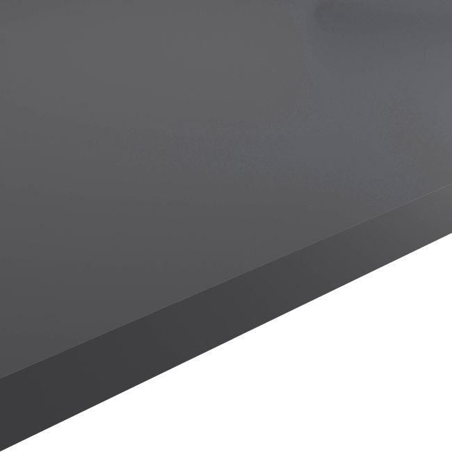GoodHome Berberis laminatbord 3,8 x 62 x 300 cm i antracit