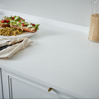 GoodHome Berberis laminatbord 3,8 x 62 x 300 cm hvid supermat