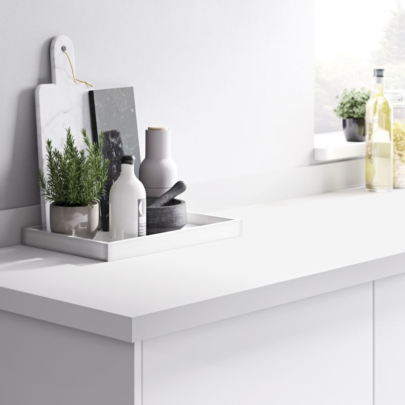 GoodHome Berberis laminatbord 3,8 x 62 x 300 cm hvid supermat